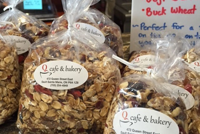 Shari Moss - bags if grains & nuts from "Q cafe & bakery"